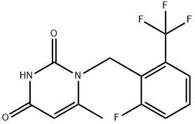 1-[2-флуоро-6-(трифлуорометил)бензил]-6-метилпиримидин-2,4(1Х,3Х)-дион