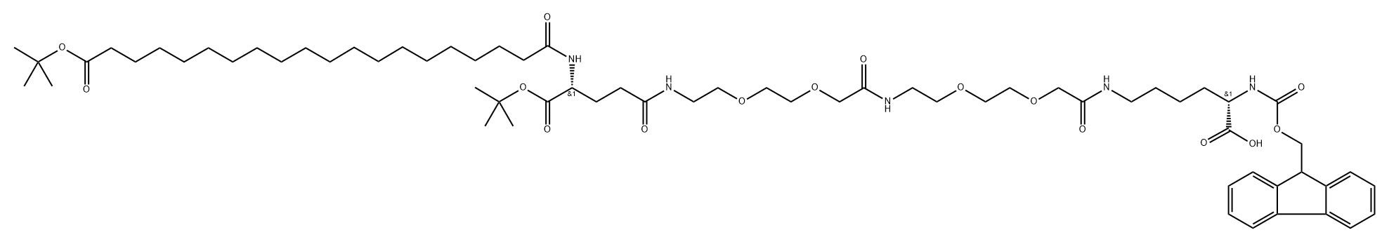 Фмоц-Л-Лис[Ц20-ОтБу-Глу(ОтБу)-АЕЕА-АЕЕА]-ОХ
